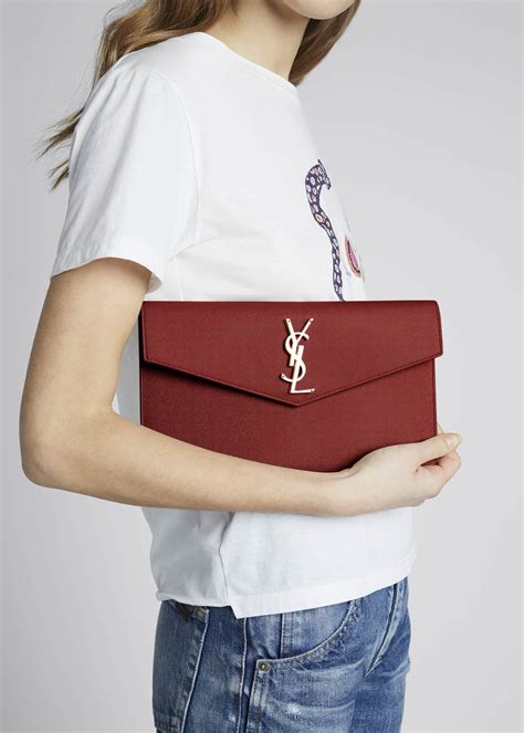 uptown medium ysl monogram grain de poudre clutch bag|Uptown Medium Monogram Grain de Poudre Pouch Bag Collection.